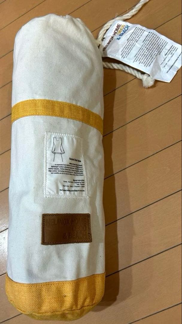 Helinox サンセットチェアホーム　マスタード アウトドア イス キャンプ