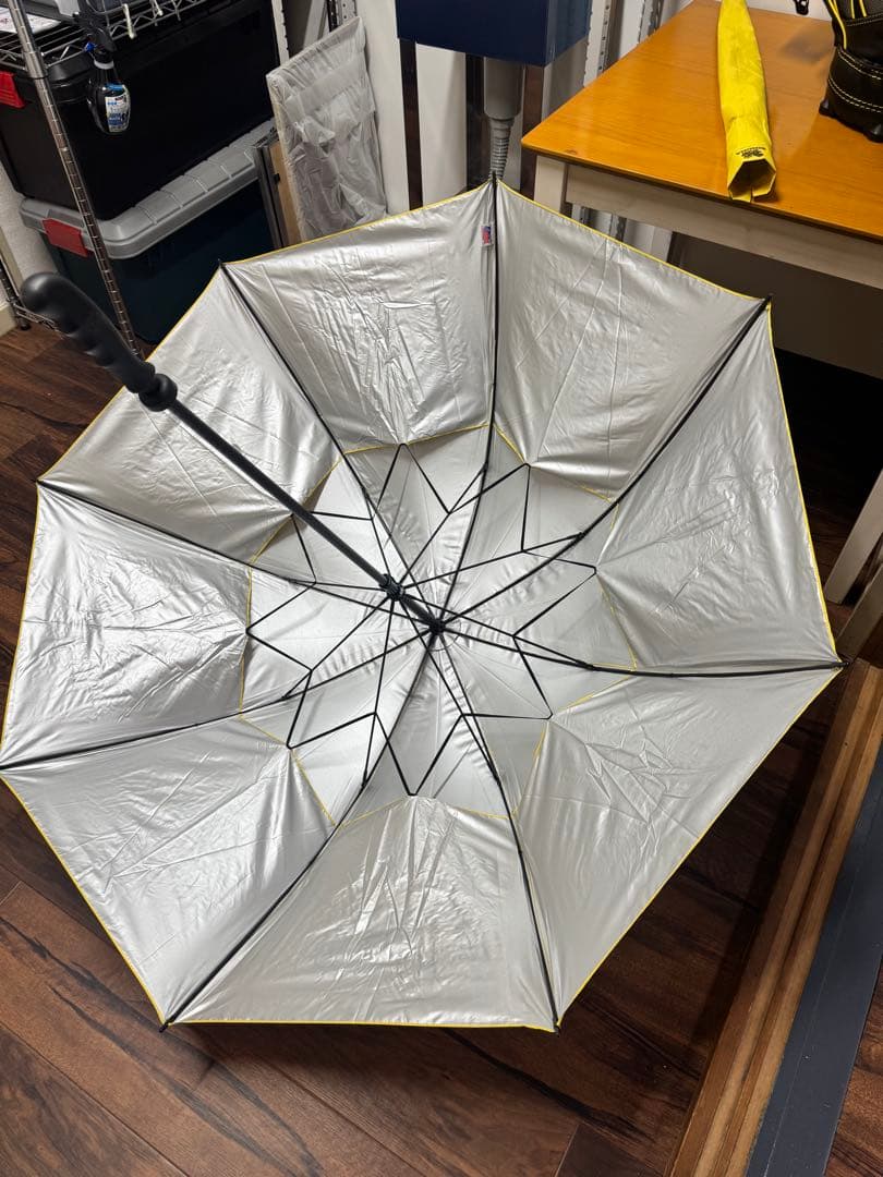 SINGHA アンブレラ付き　キャディバッグ ブラック/イエロー