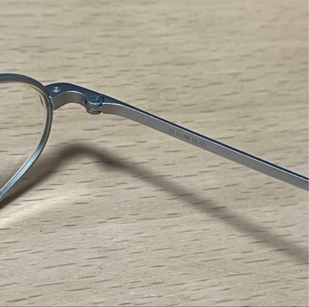 白山眼鏡店 オーバル 眼鏡 ケース付き