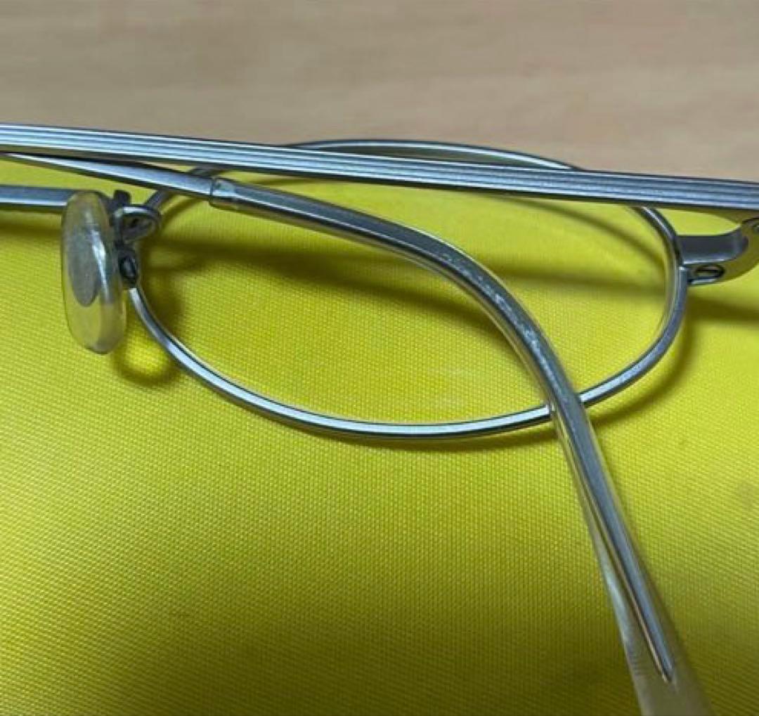 白山眼鏡店 オーバル 眼鏡 ケース付き