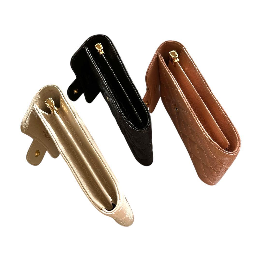 【新品未使用】CHANEL キャビアスキン 3色 スマホショルダー チェーン付き