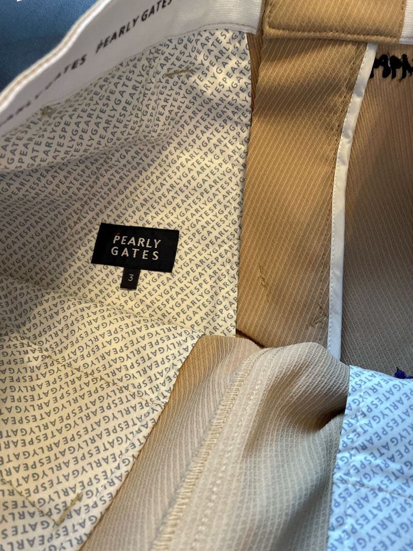 人気完売品パーリーゲイツパロディロゴ柄のカルゼジャガードショートパンツサイズ7