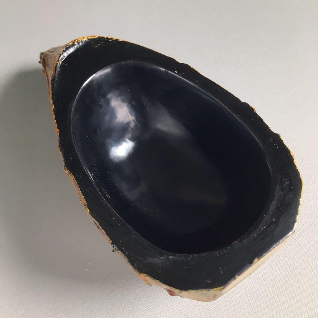 Ｒ６９１　香合　『中川正斉作』『乾漆』『筍香合』　共箱　茶道具　木工芸