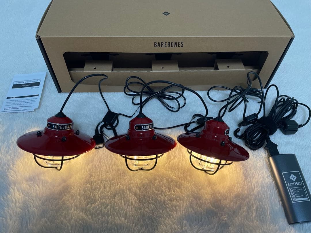 BAREBONES ベアボーンズ エジソンストリングライト ＋ バッテリー