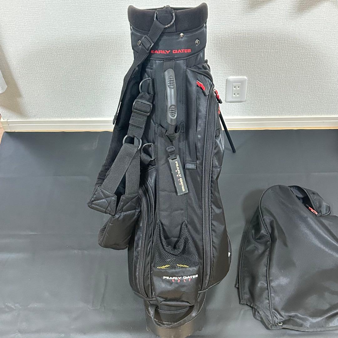 パーリーゲイツ キャディバッグ ブラック スタンド式