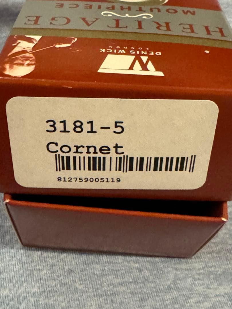 デニスウィック　コルネットマウスピース　heritage 5