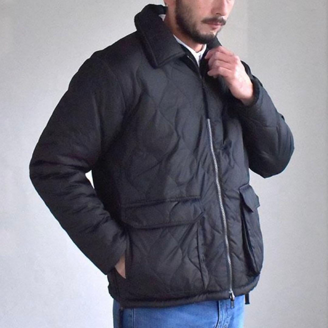 TAION タイオン　ミリタリー　リバーシブル　ダウンジャケット　ボア　ブラック