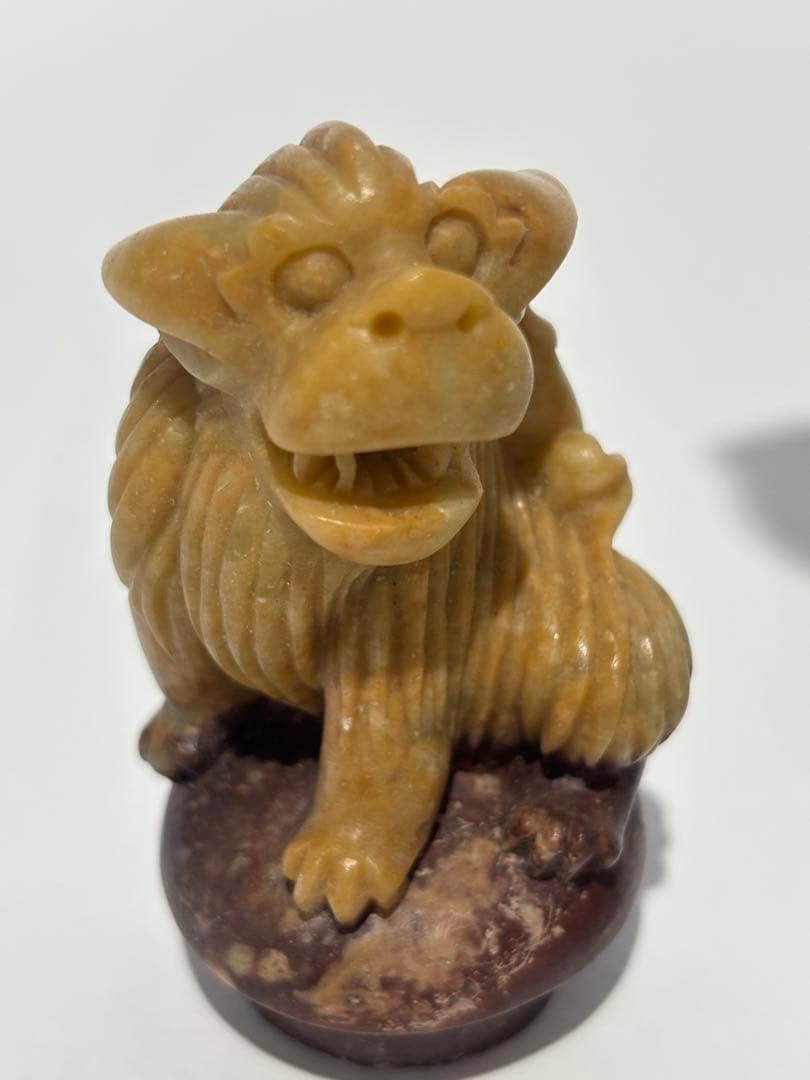 中国/獅子香炉/三頭の獅子/精密技工　/香炉（977）