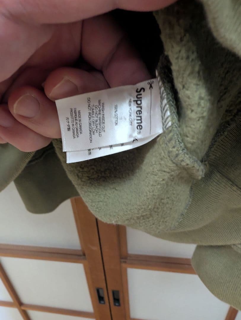 WTAPS Supreme クルーネックトレーナー オリーブ　L