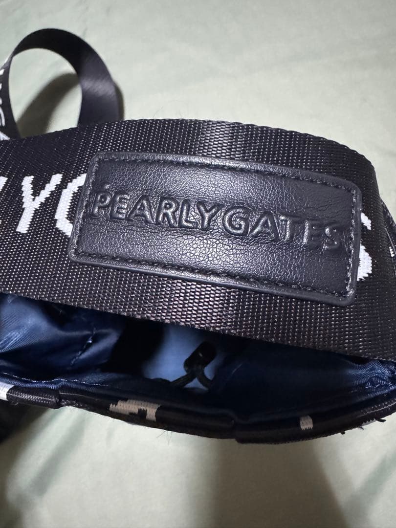 パーリーゲイツ☆ロゴ入りバッグ未使用☆ショルダーカートポーチ☆ネイビー☆カート