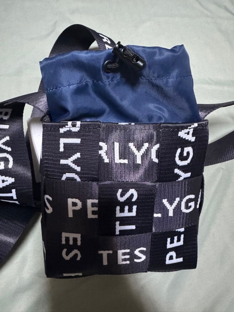 パーリーゲイツ☆ロゴ入りバッグ未使用☆ショルダーカートポーチ☆ネイビー☆カート