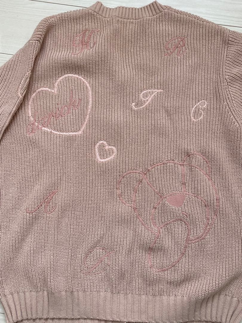 ダーリッチ Dベアエンブロイダリーニットカーディガン