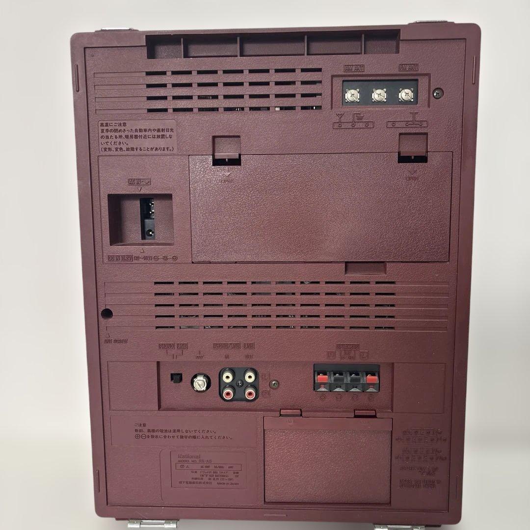 希少品National 大型ダブルカセットステレオシステム（ジャンク品）