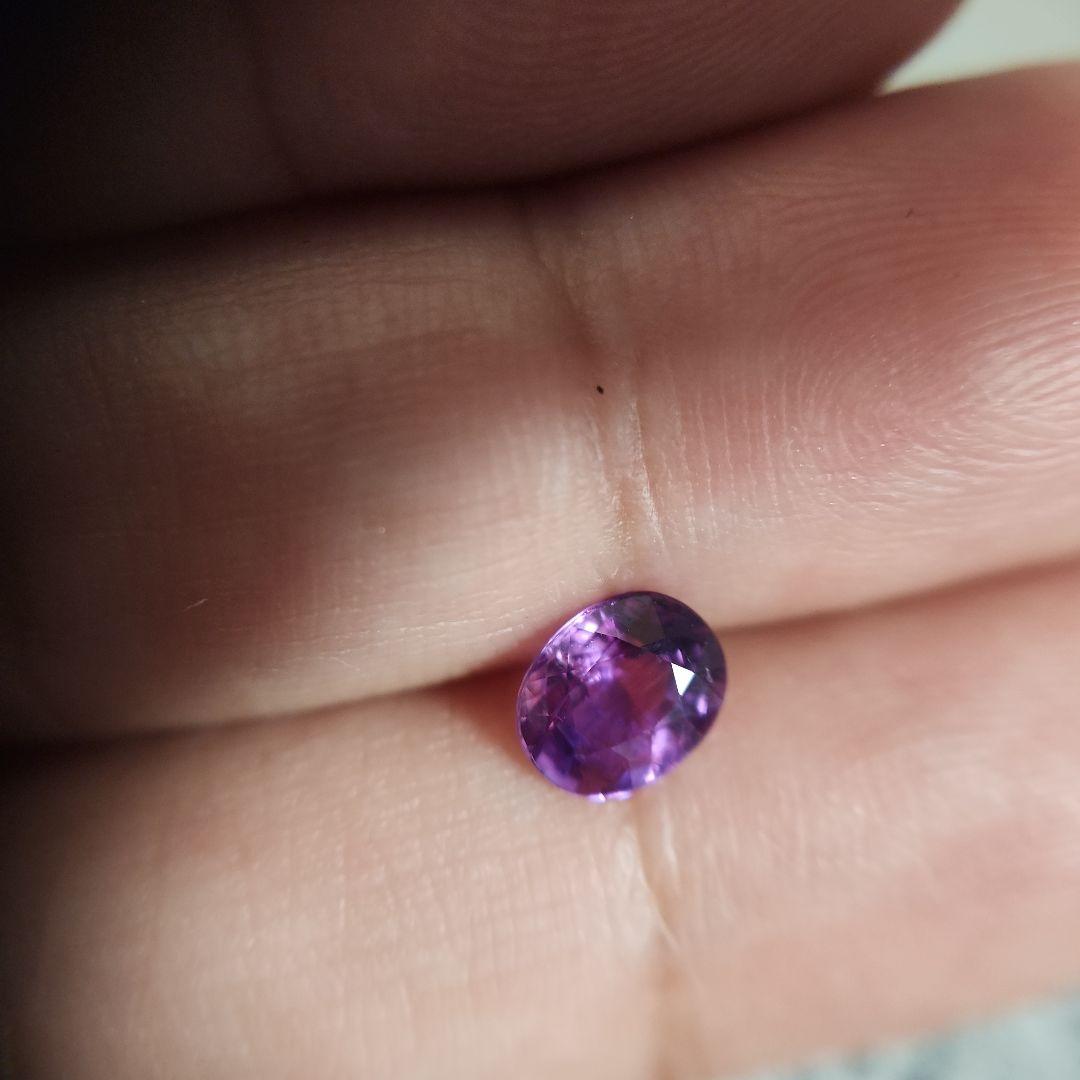 天然非加熱ピンクパープルサファイア 1.262ct