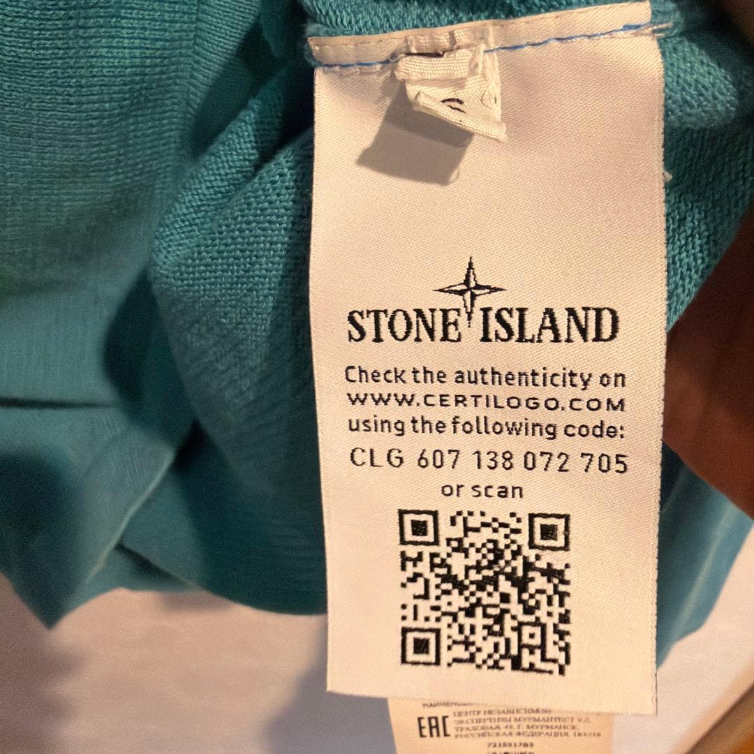 stone  archive クルーネック セーター エメラルド色