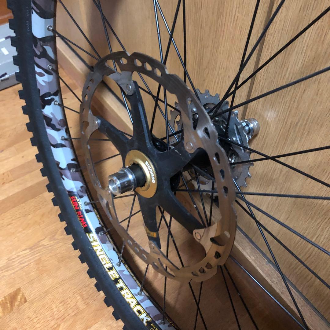 ダウンヒル用完組みホイール前後セット26インチ