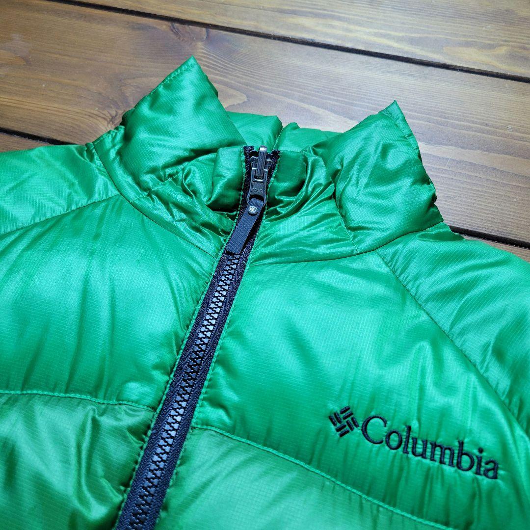 【今季大注目】90s コロンビア オムニヒートダウンジャケット 短丈 グリーン