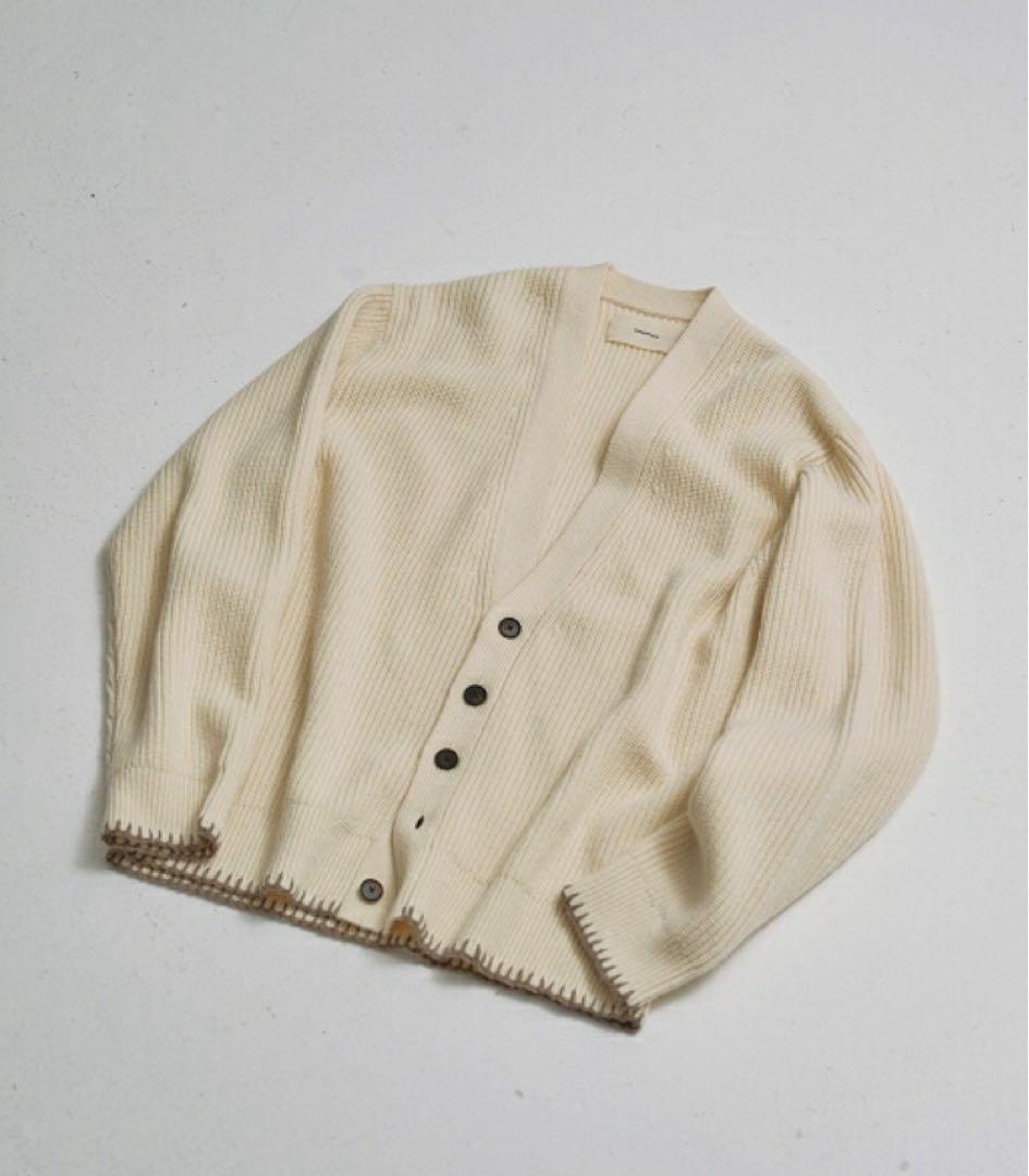 【TODAYFUL】Wool Ribknit Cardigan エクリュ
