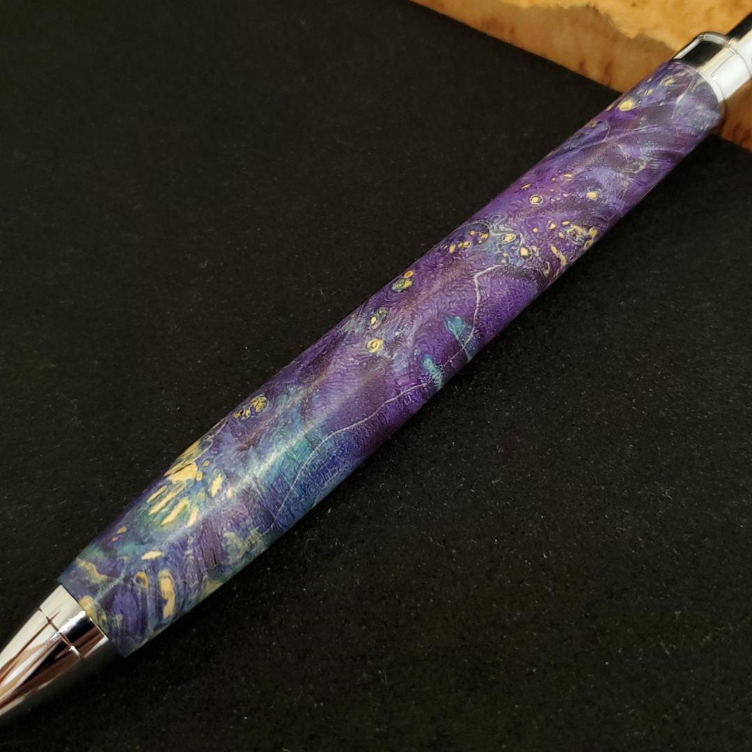 No.31ハンドメイド木軸シャーペンスタビライズドウッド