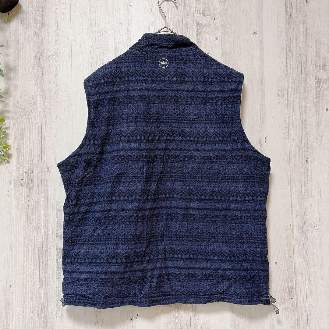 【極美品】PETER MILLAR リバーシブル フリースベスト L 高級ウェア