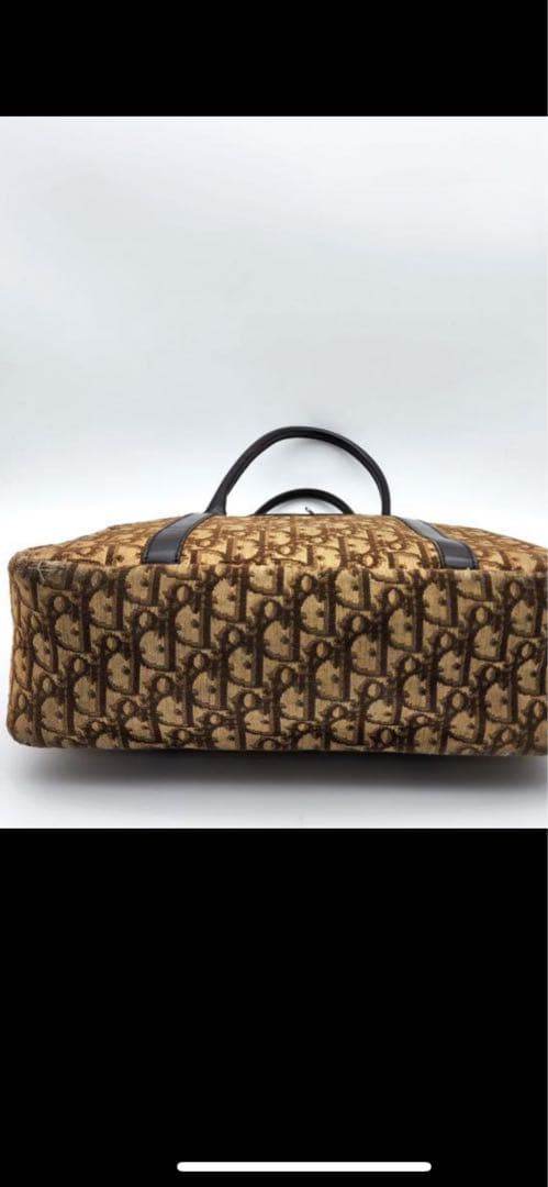 Christian Dior　トロッター　ハンドバッグ　トートバッグ　キャンバス