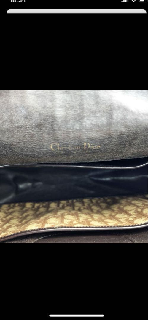 Christian Dior　トロッター　ハンドバッグ　トートバッグ　キャンバス