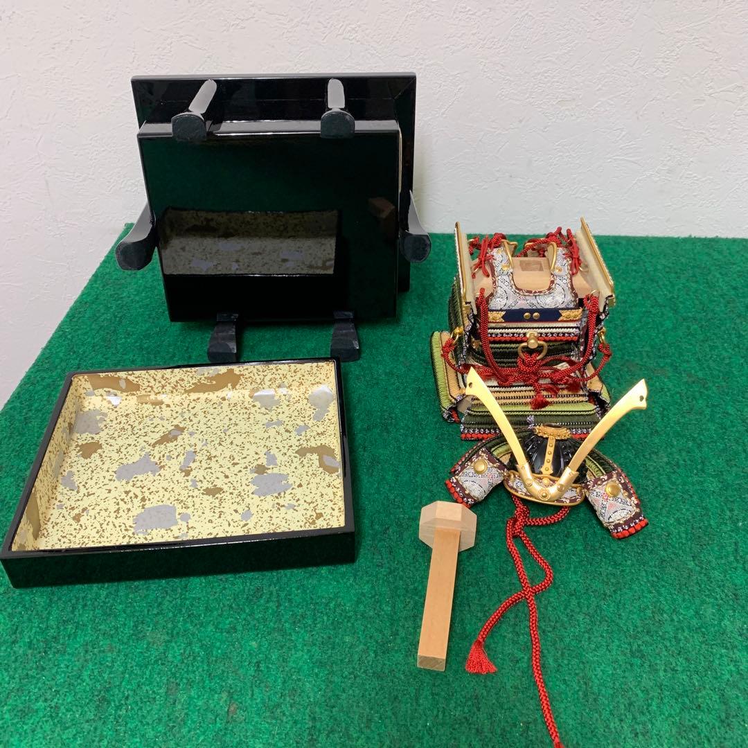 コンパクト　久月　萌黄裾濃威　1／6号　五月人形　卓上　ミニ　五月人形