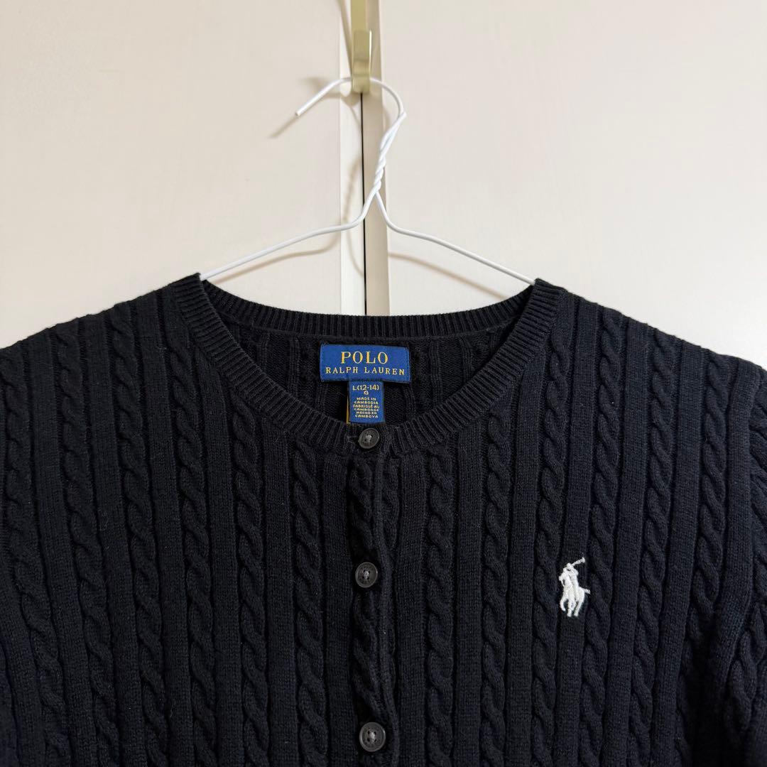 POLO RALPH LAUREN カーディガン キッズ L ブラック