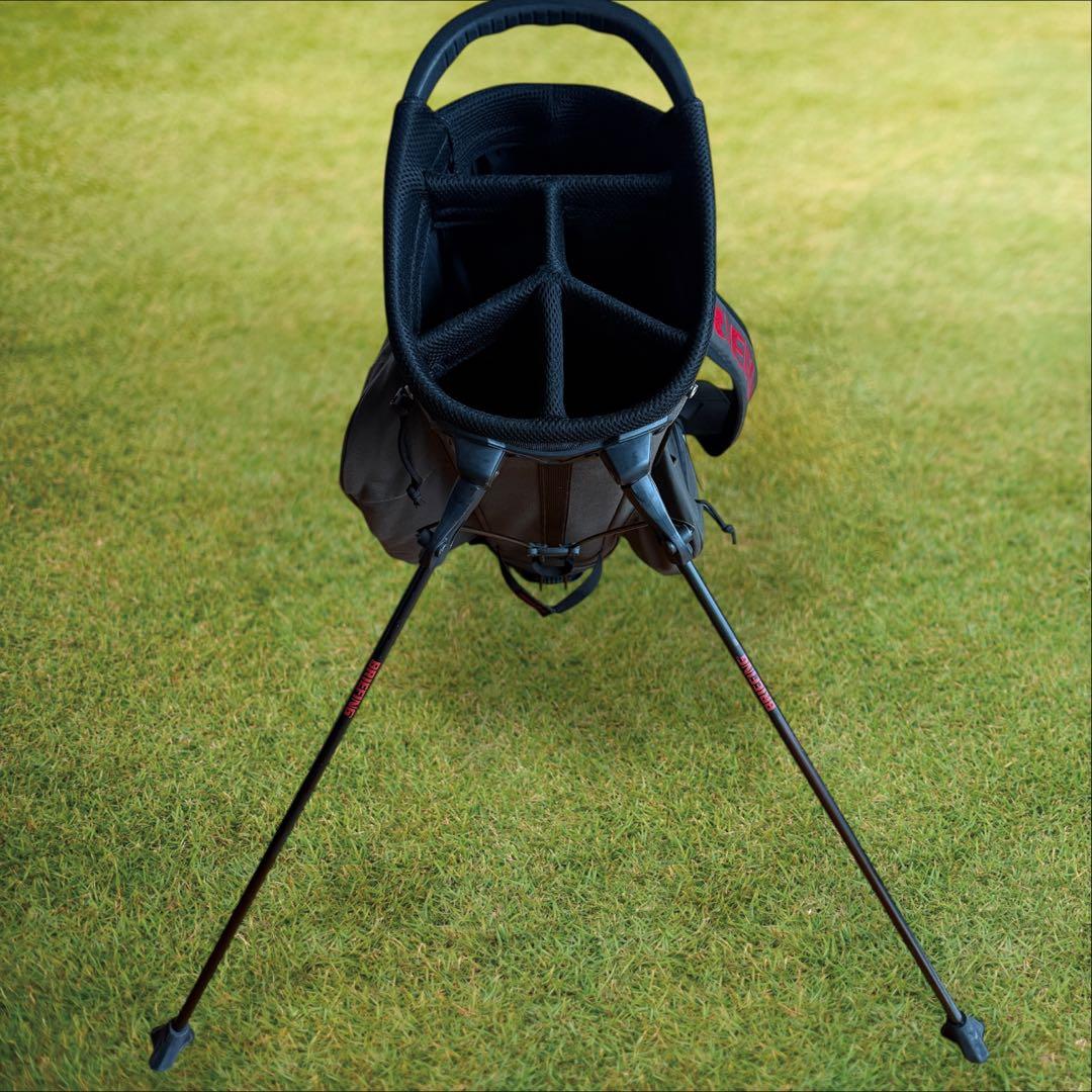 おまけ付き　ブリーフィング　キャディバッグ　CR-4 チャコールグレー　軽量