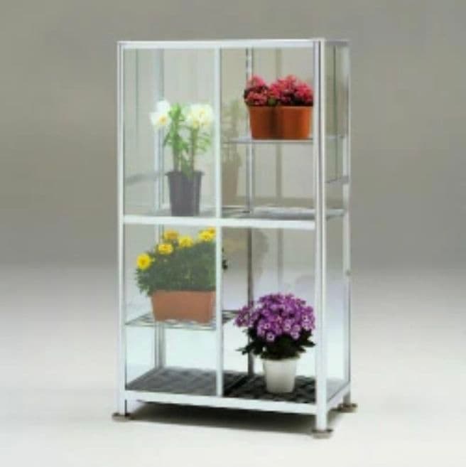 昭和アルミニウム ネオラック ガラス 室内用温室 NXR-085AS ①