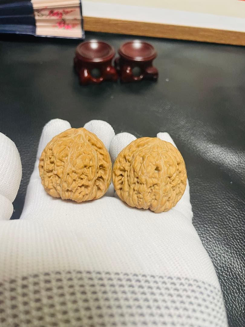 No.413❤️遊ぶクルミ文玩核桃 希少変高級種山平底锅（フライパン)