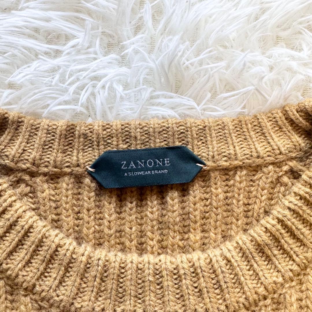 ✨美品✨ザノーネ ZANONE ケーブル編み ウールヤクニット 46 イタリア製