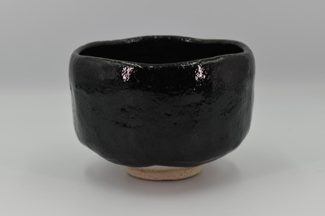 【極美品】和楽 作 黒楽茶碗 共箱・共布・栞付 真作保証 茶道具 抹茶椀 茶碗