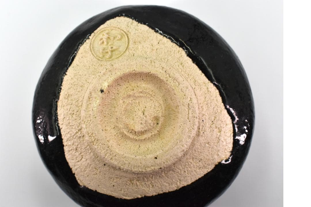 【極美品】和楽 作 黒楽茶碗 共箱・共布・栞付 真作保証 茶道具 抹茶椀 茶碗