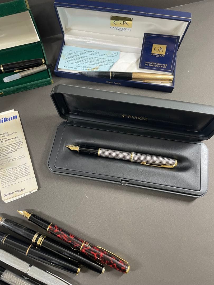 モンブラン パーカー プラチナム万年筆 ボールペンまとめ売り925刻印15本以上