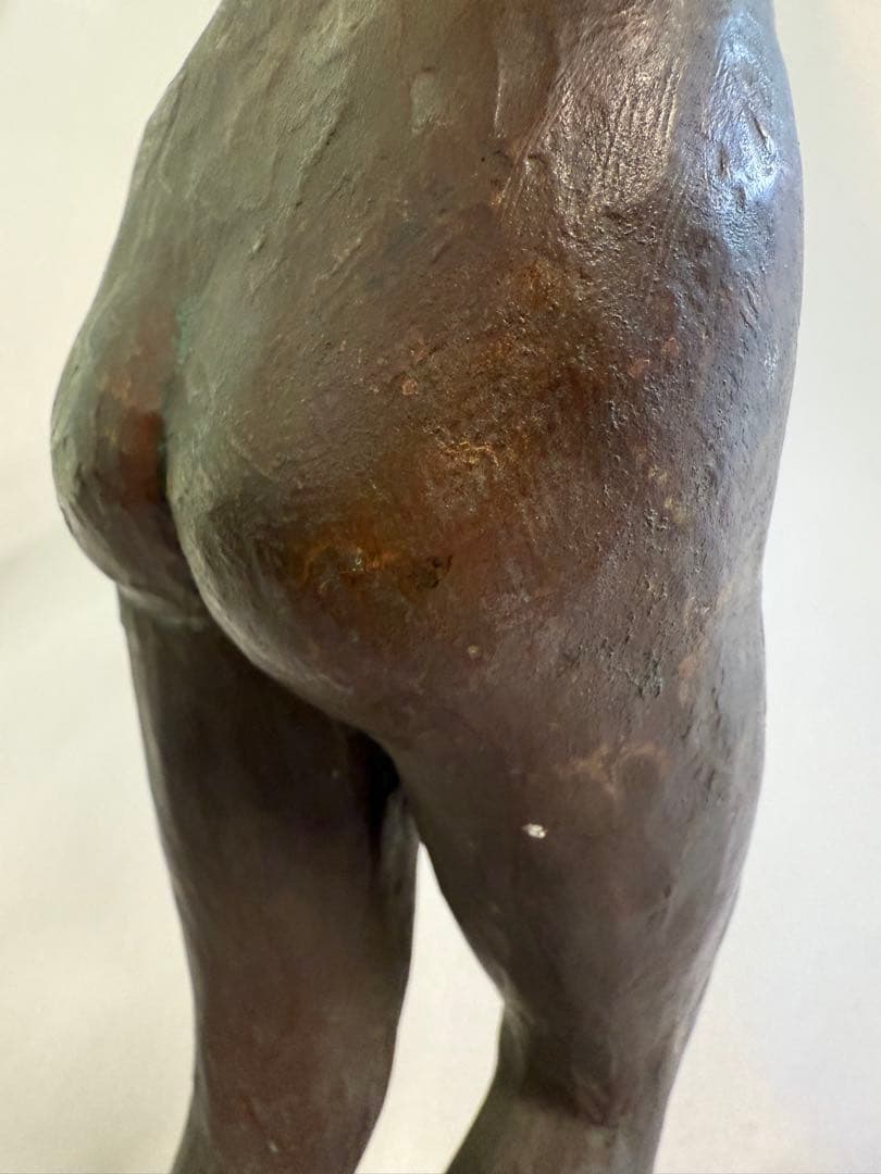 少女像　ブロンズ　 銅製 高46cm 重3300gサイン有　レア