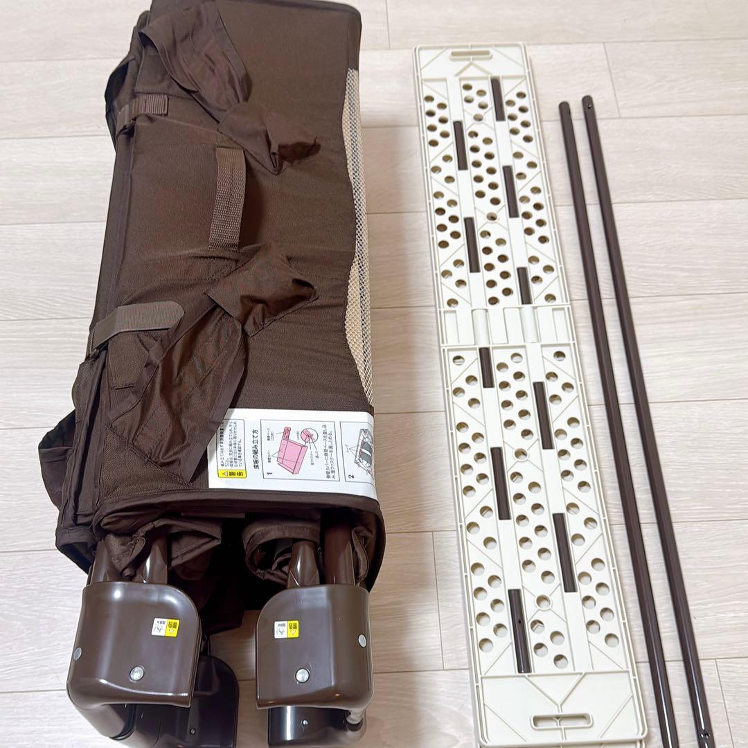 ちゅん　アップリカ　ココネルエアー　ベビーベッド　リッチブラウン