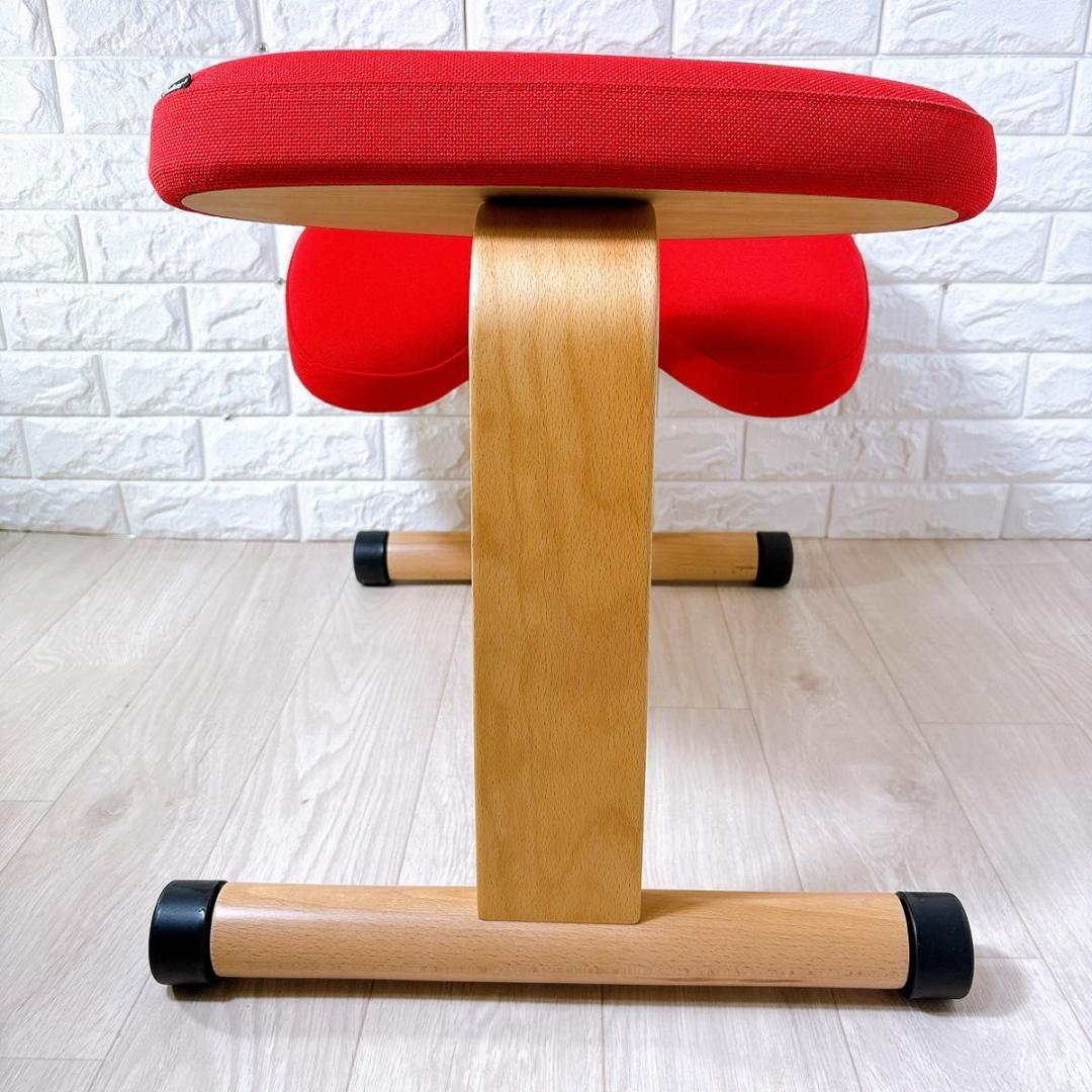 バランスラボ バランスチェア バランスイージー レッド ショートフレーム 美品9