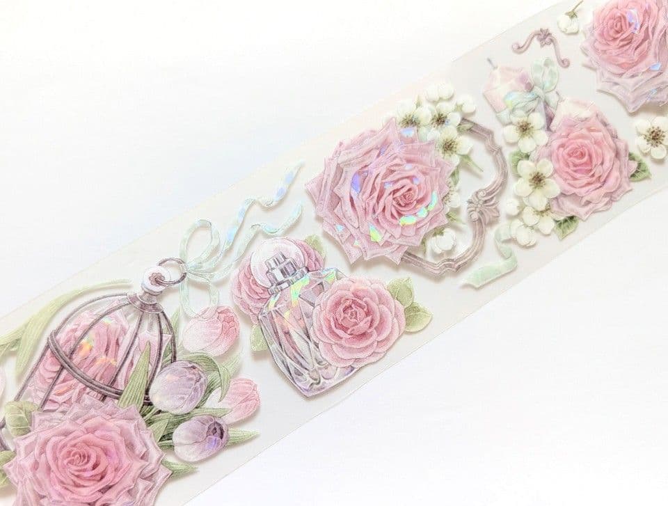 ら**様 海外マステ マスキングテープ まとめ売り お花 装飾 中古巻き