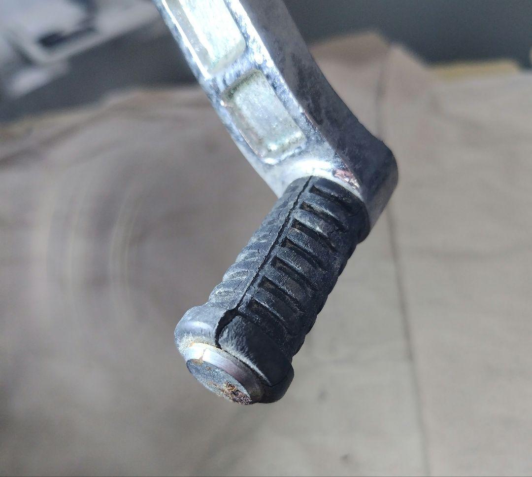 【ジャンク品】当時物CBX400F BEET バックステップ シルバー/ブラック