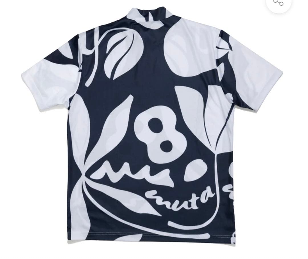 ムータ　モックネック　フローラル　ネイビー