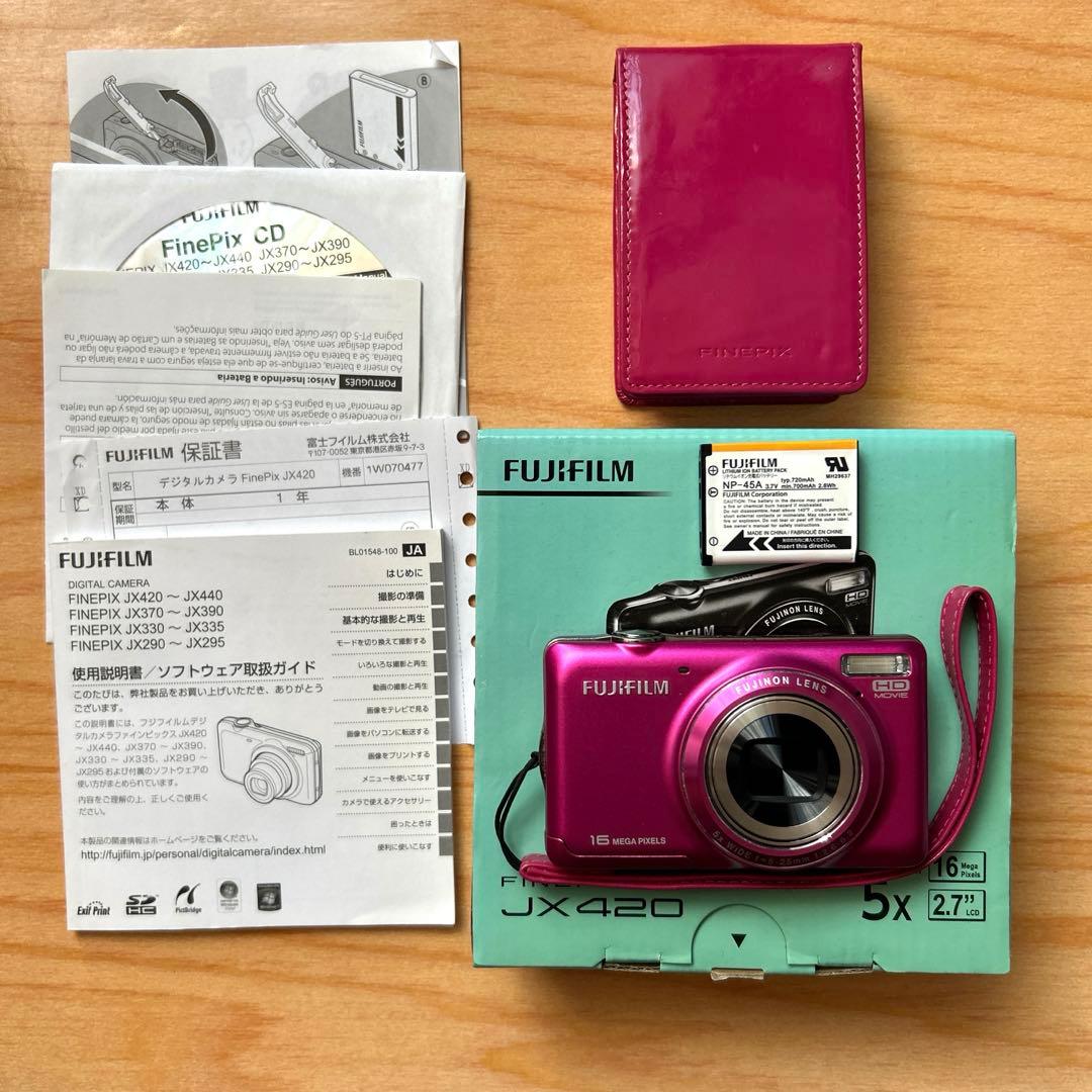 FUJIFILM デジカメ FINEPIX JX420 PINK