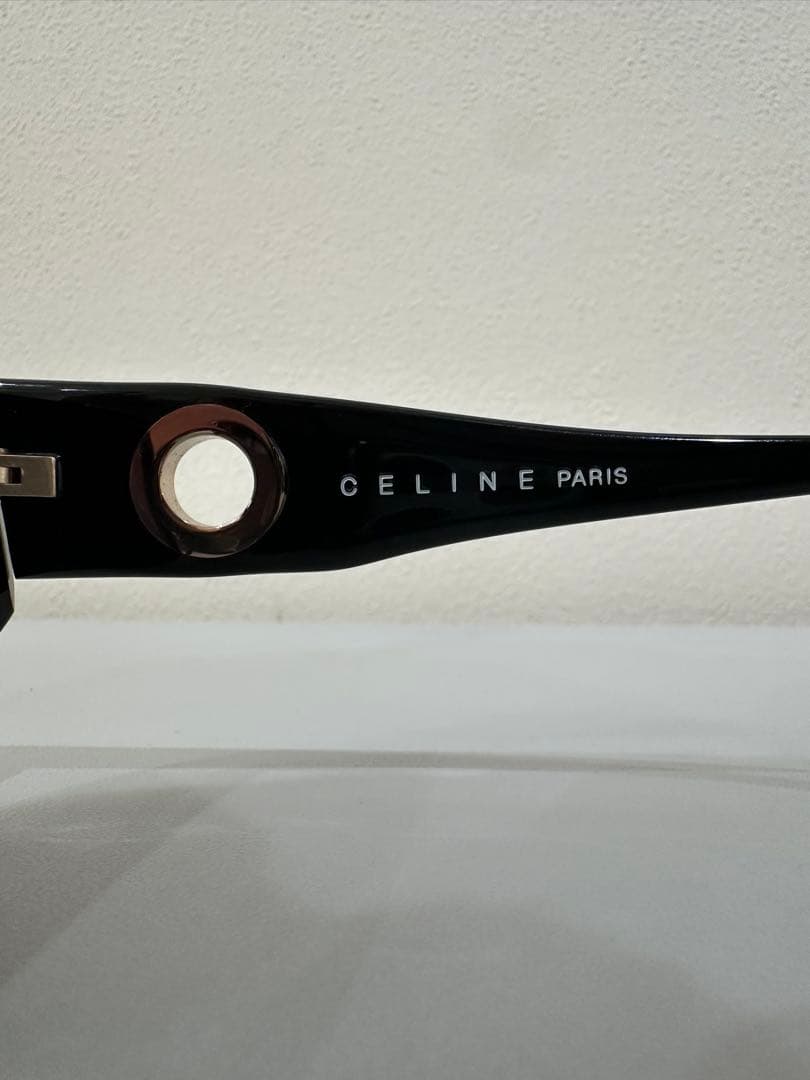 【美品】CELINE セリーヌ ヴィンテージサークルロゴブラック レディース