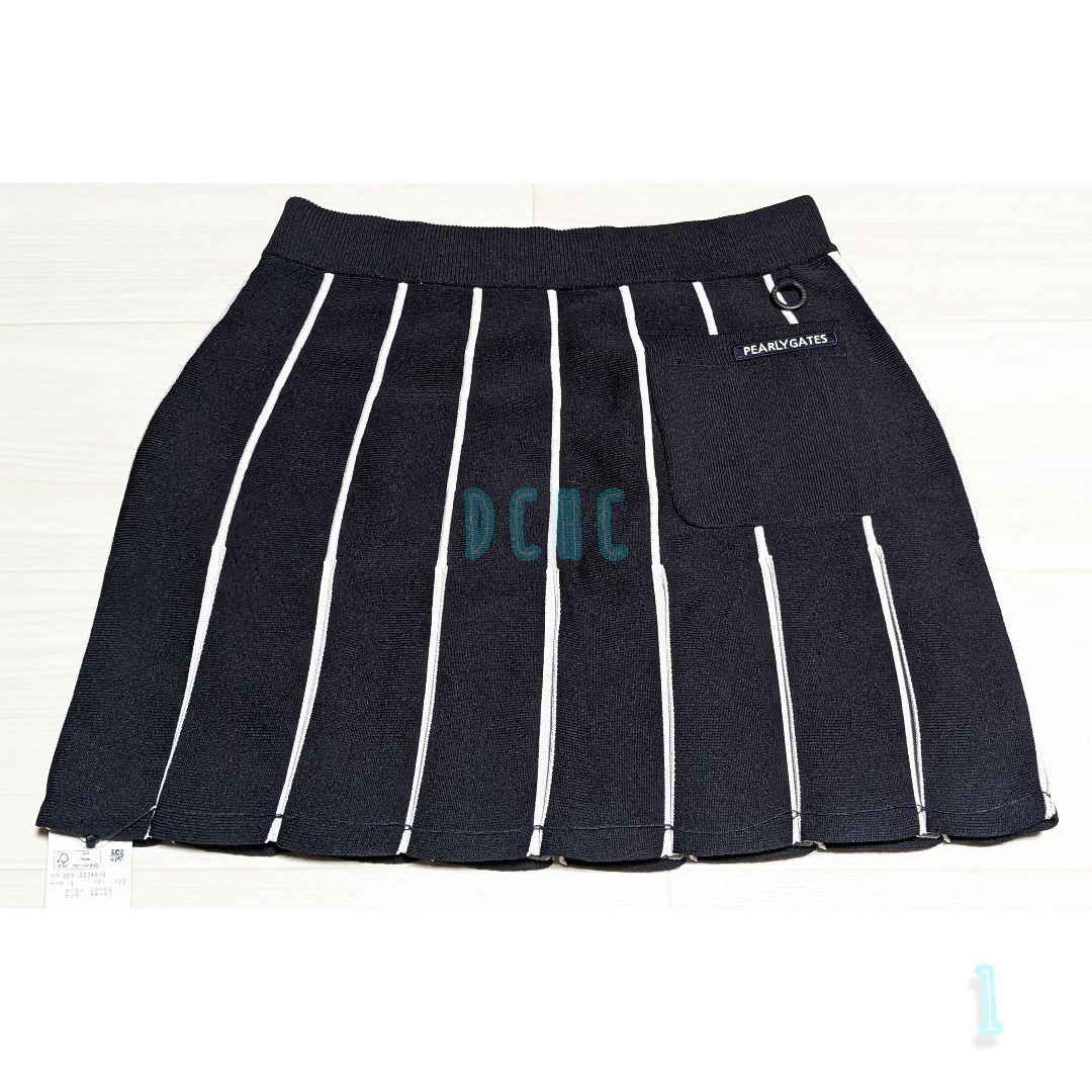 新品 【サイズ１(Ｍ)】【ダークネイビー】パーリーゲイツ スカート ゴルフ