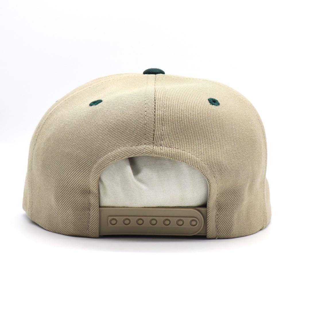 90s デッド 韓国製 ハーゲンダッツ ビンテージ キャップ 刺繍 2トーン 緑