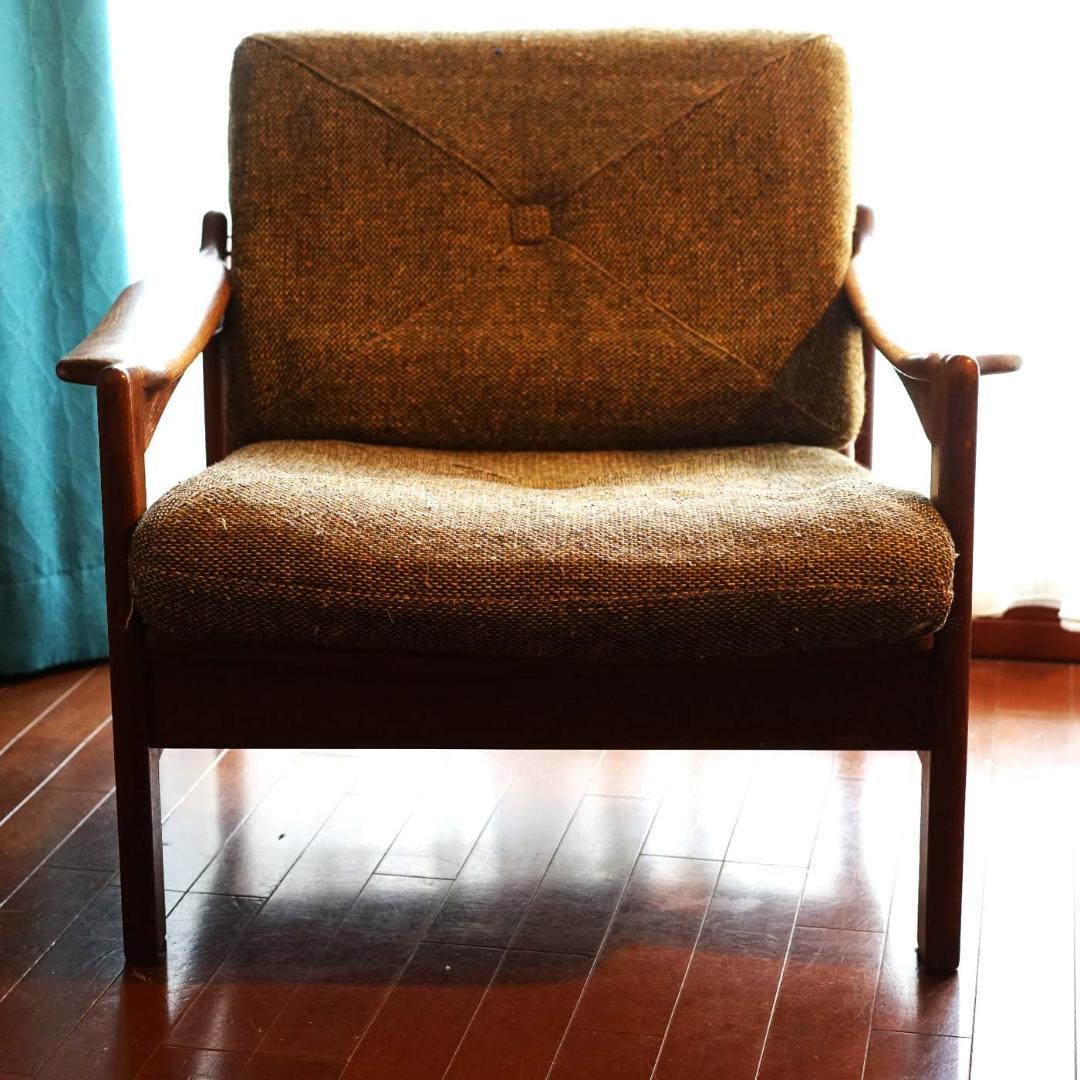 北欧アンティーク リアルビンテージ イージーチェア（1Pソファ）