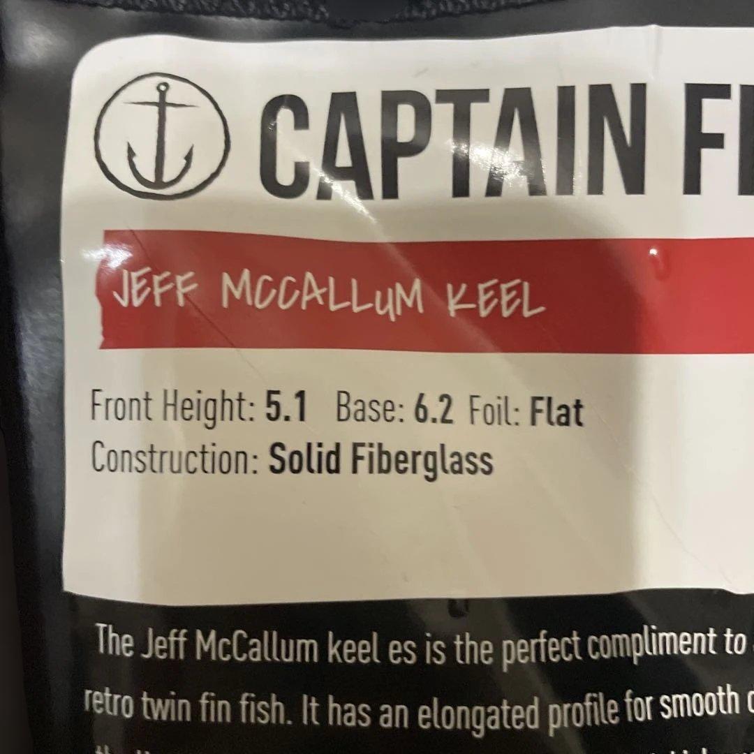 Captain Fin キャプテンフィン　ジェフマッカラム　ツインキールフィン