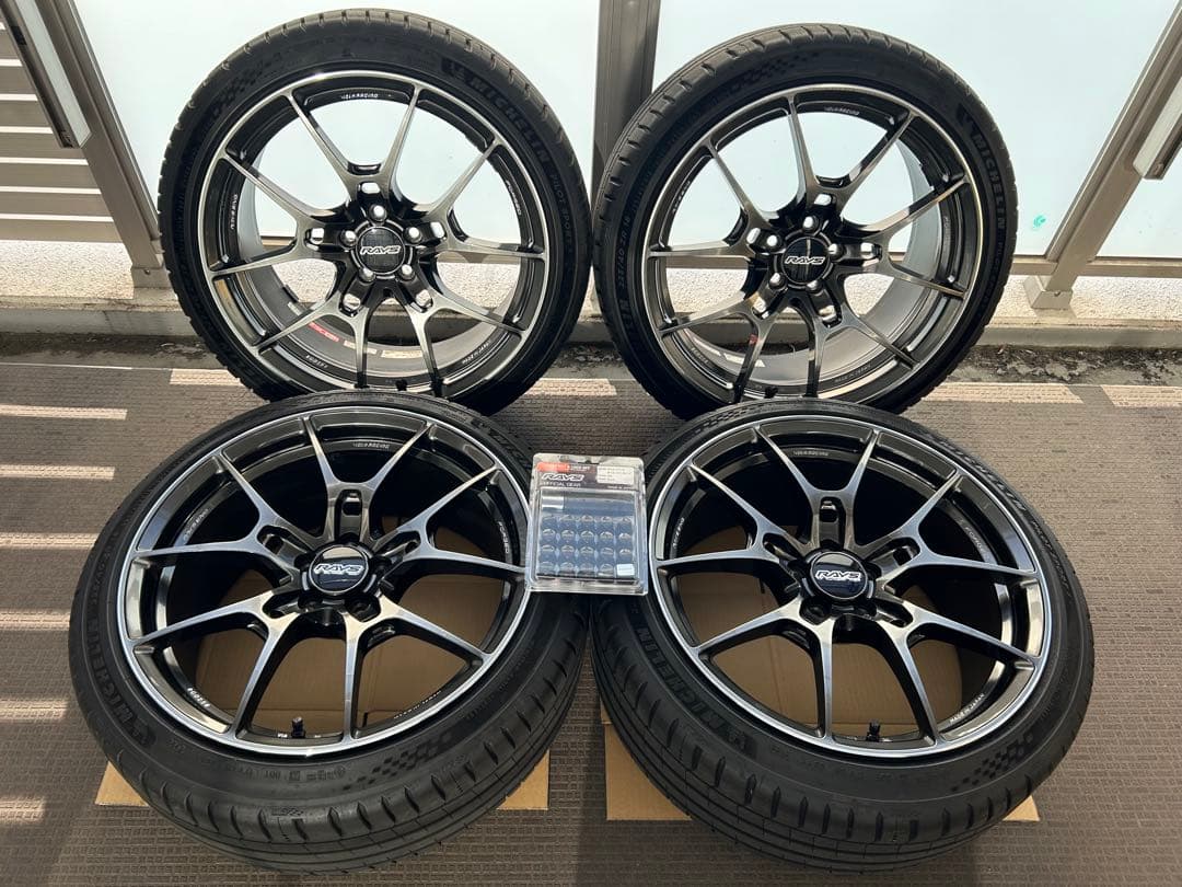 美品RAYS G025 18インチ 8.5J+44PCD100 GR86 BRZ