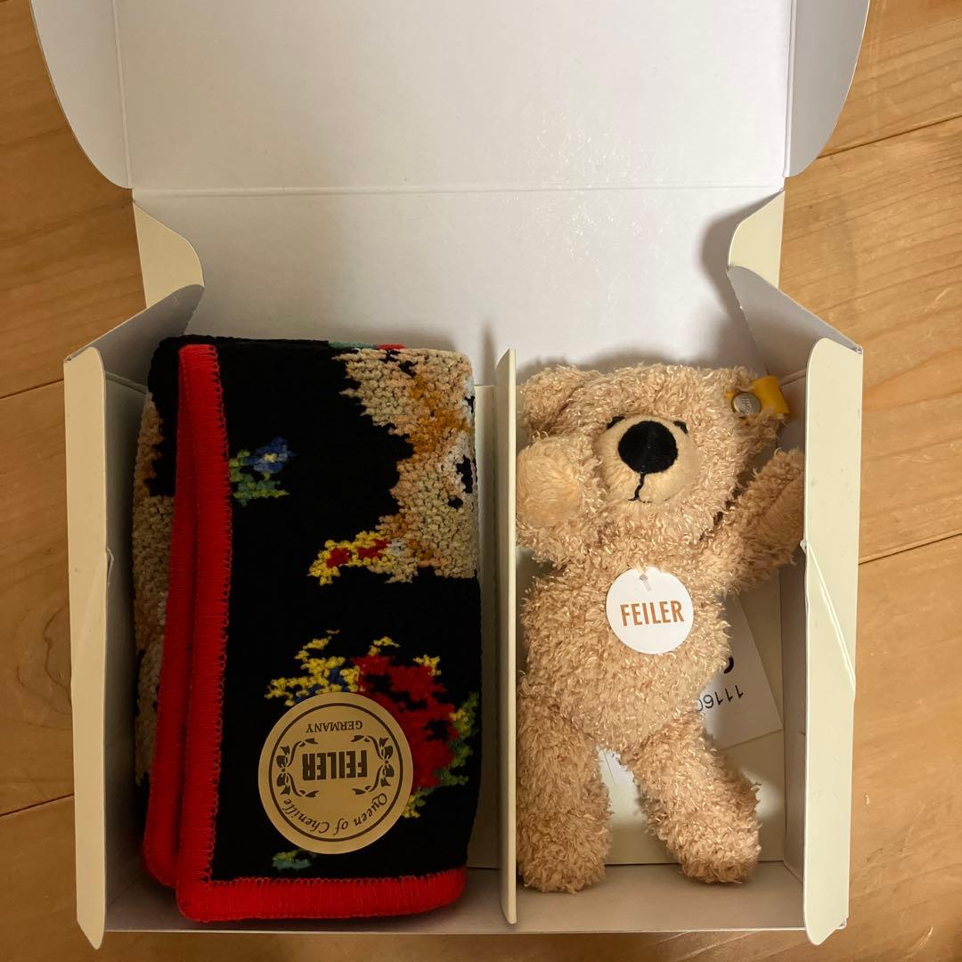 Steiff x Feiler ハンカチ