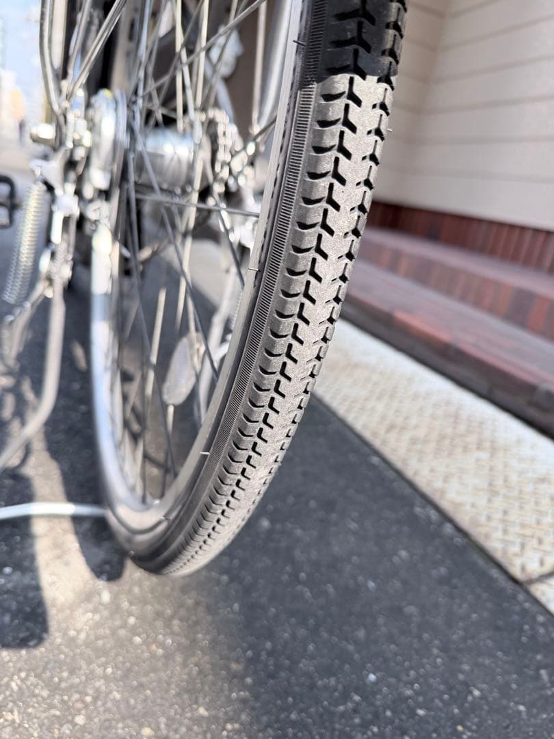 大阪府　ヤマハ　電動アシスト自転車 シティタイプ シルバー